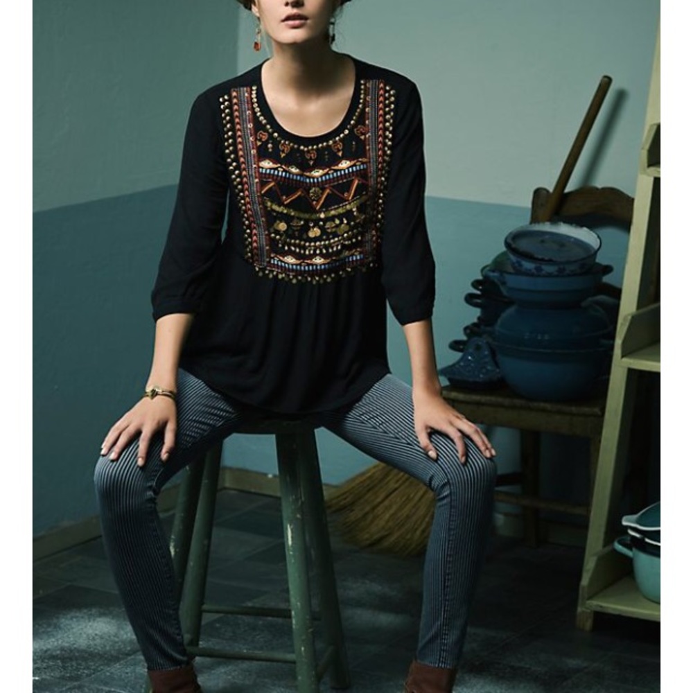 HD in Paris Ari peasant embroidered blouse